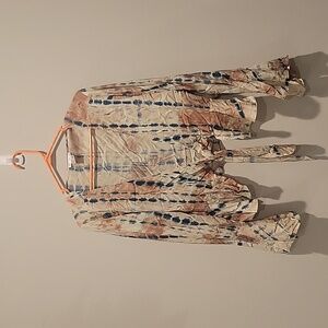 Venus Tie Front Blouse Size 1X